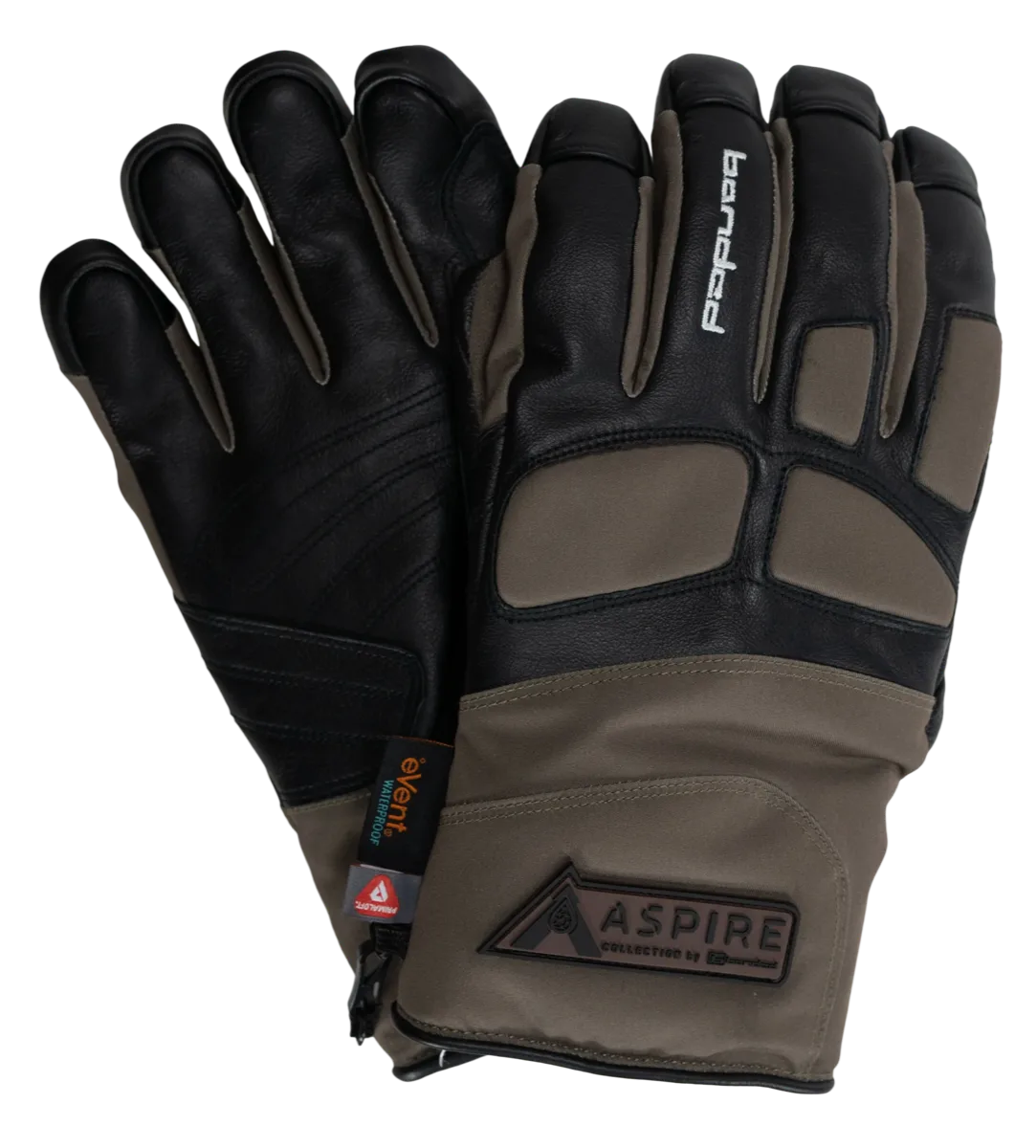 Banded ASPIRE Catalyst gloves in black and Crocodile.