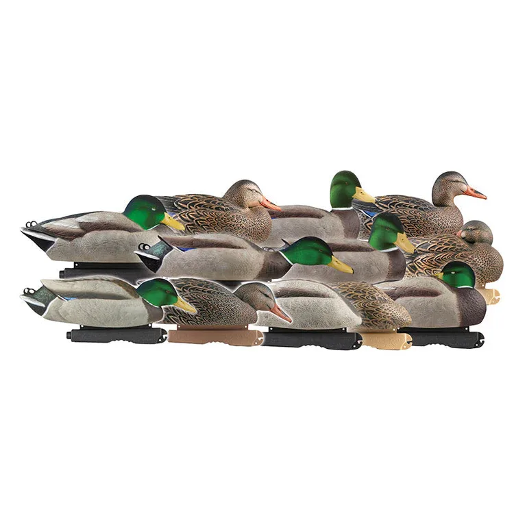 A raft of GHG XD mallard decoys, drakes and hens.