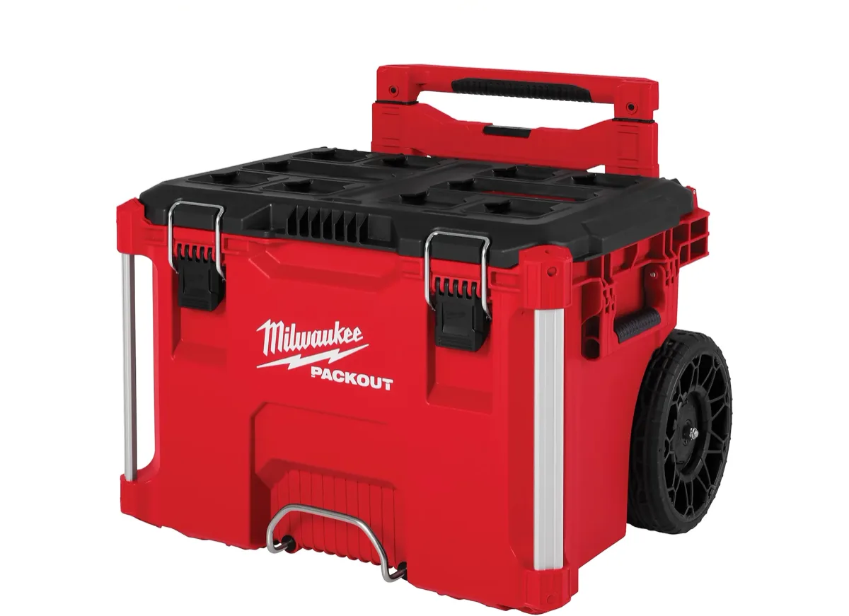 Milwaukee PACKOUT rolling modular tool box.