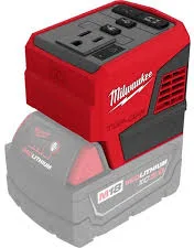 Milwaukee M18 175-watt compact power inverter.
