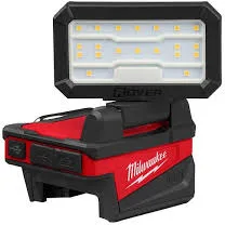 Milwaukee ROVER compact folding flood light.